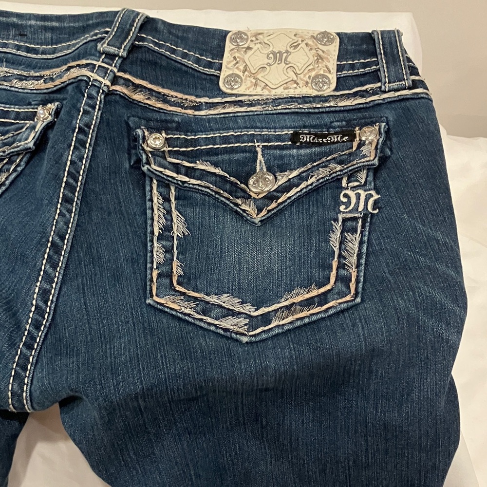 Miss Me Dark Blue Boot Cut Jeans - Picture 7 of 11